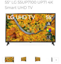 ON SALE NEW! LG 55" 4K UHD HDR LED SMART TV (2021) $449.99!