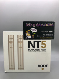 RODE NT5 matched pair condenser microphones