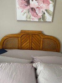 Solid Oak Queen Size Head Board 