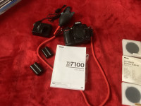 Nikon D7100 plus 24/70 Lents,filters,tripod,bags,2 battery