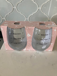 BNIB wine glasses