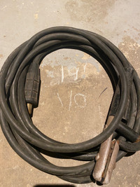 19’ 1/0 welding cable with stinger 