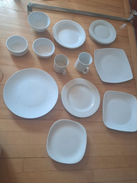 Various White Dishes