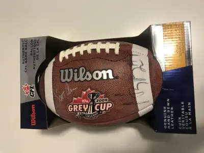 Wilson 2009 Grey Cup Autographed Football, View more