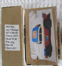 1978 Ideal 1/64 HO Mk 1 TCR 1955 Chevy 427 Slotless Jam 3 Shoe