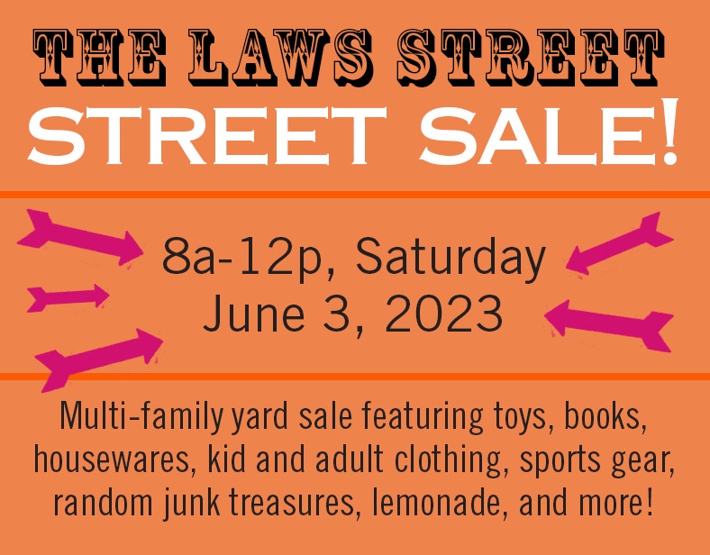 Annual Laws Street Sale, Garage Sale, Yard Sale (The Junction) Garage