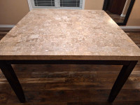 Real stone dinning table & 5 chairs