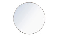 Sabine Metal Round Wall Mirror Silver 36"x36"