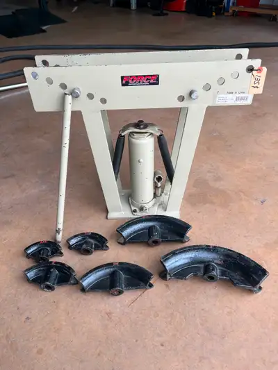 Force International hydraulic tube bender. Bends 1/2” to 2” pipe. Only used for one project. Similar...
