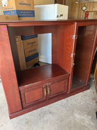 Older style solid entertainment center