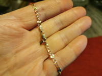Bracelet stl Cubain 7,7 pouces OR 10k 3,6 mm  1,67gr