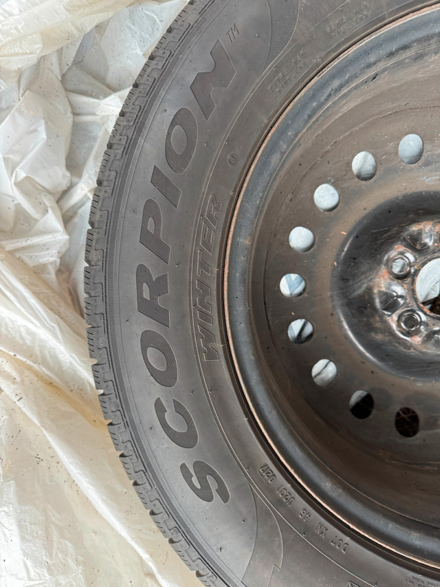 Set of Pirelli Scorpion winter tires with rims 255/60R18 in Tires & Rims in Burnaby/New Westminster - Image 2