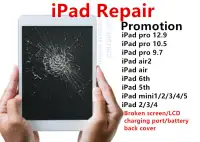 ⭕We can Fix All model of iPad mini, 1/2/3/4/5/6, screen,battery
