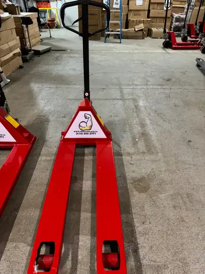 Ideal to move narrow pallets/skids. Size: 20.5" wide x 48" long Price: $290 Also available in standa...