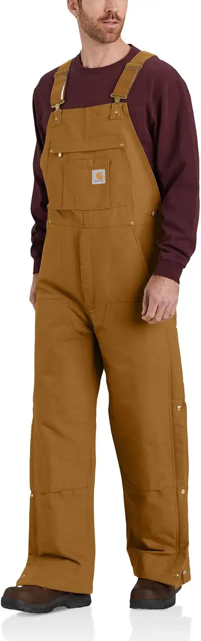 Brand New Carhartt Mens Duck Insulated Bib Overalls - Size Small, View more