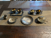 Vintage silver and crystal pieces