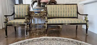 Magnifique et unique canapé et fauteuil antique, View more