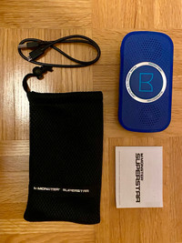 Monster - Superstar Bluetooth Speaker - Neon Blue