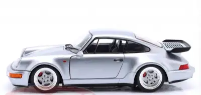 1/18 Solido 1990 Porsche 911 (964) Turbo 3.6 polar silver New Diecast Facebook : Mike Diecast Facebo...