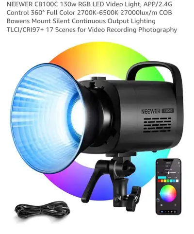 Neewer CB100C Continuous Light + Softbox & Stands x 2 PCS, View more