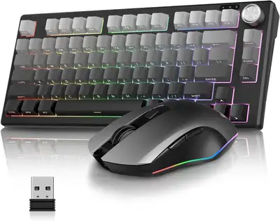 Red Thunder K75 Wireless Keyboard and Mouse, View more