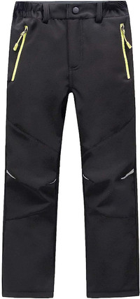 NEW LANBAOSI Black Kids Size 10 Waterproof Outdoor Lined Pants
