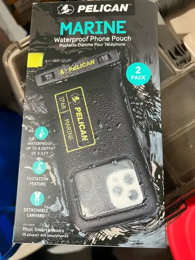Pelican waterproof phone pouch - 2 pack, View more