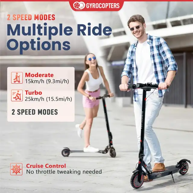 Gyrocopters Flash 3.0 Portable Electric Scooter 350W Motor Used in eBike in City of Toronto - Image 8