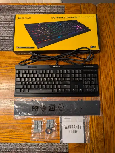 Corsair K70 RGB MK.2 Cherry MX Low Profile Red Switches Keyboard, View more
