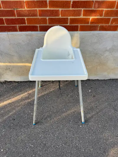 IKEA ANTILOP White High Chair | Baby Highchair | Easy Clean Feed, View more
