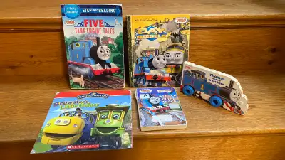 3 Thomas the Tank Engine & 1 Chugginton books, View more