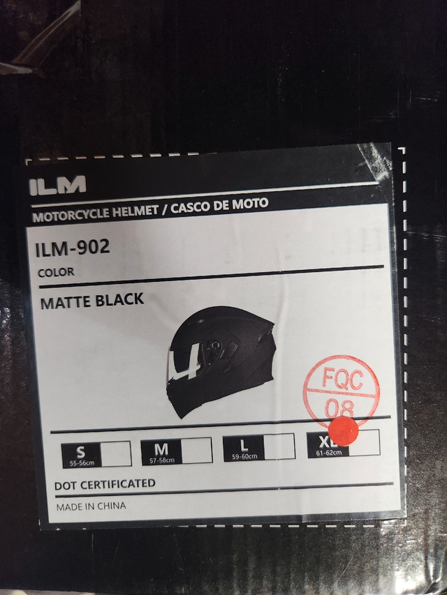 ILM Motorcycle Dual Visor Flip up Modular Full Face Helmet DOT