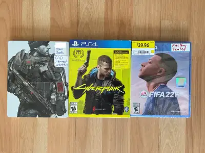 31 of 33 PS4 games 1/2 r Factory Sealed, View more