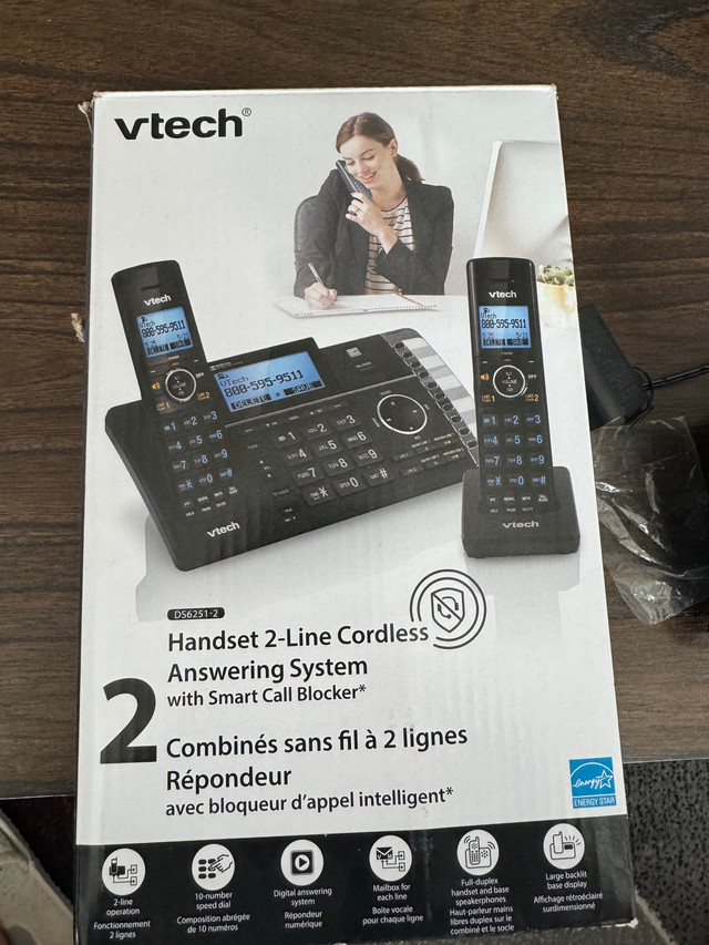 Vtech wireless phone system 2 handsets in General Electronics in St. Albert - Image 2