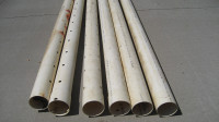 NEW PLASTIC PVC SEWER OR DRAINAGE PIPE