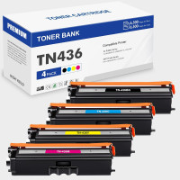 TN436 Toner Cartridge 4 Packs, BNIB