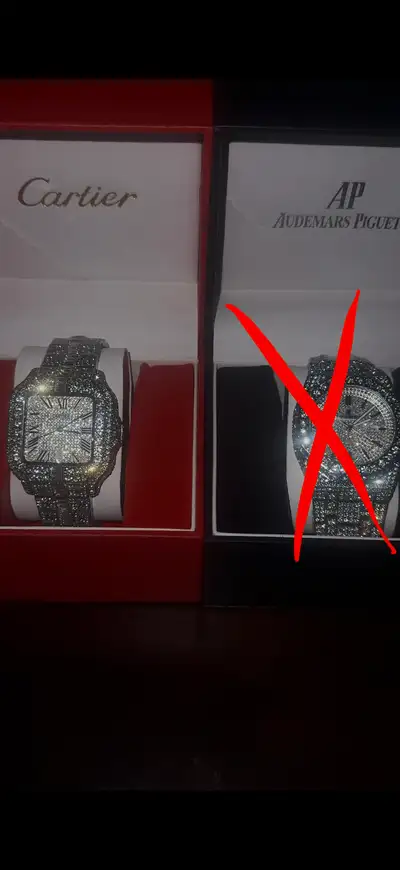 Cartier Santos Iced Out Watch, View more