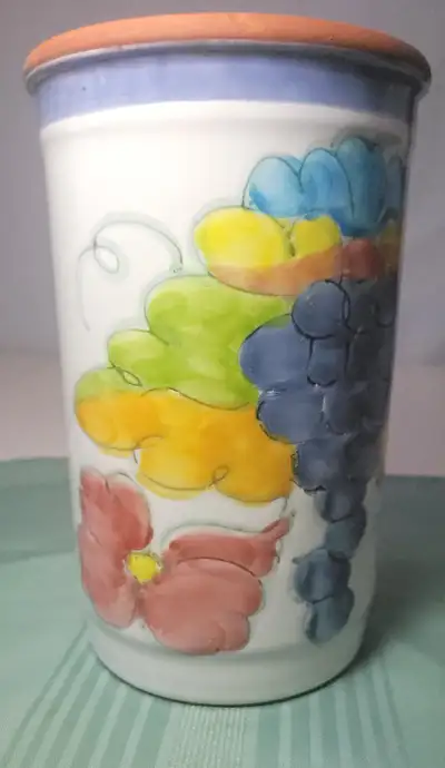 1992 Himark Celina Terracotta Wine Chiller Vase Made in Portugal, View more