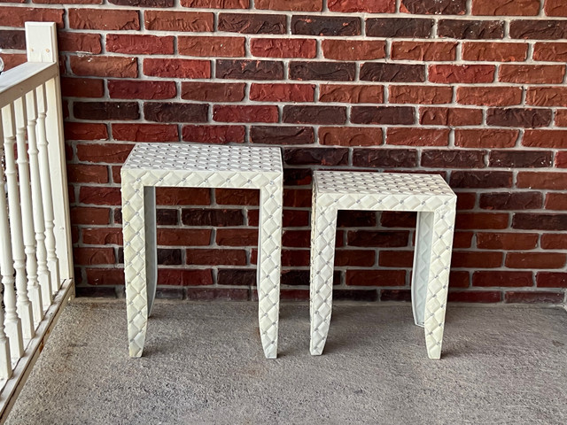 Decorative Metal Nesting Tables in Other Tables in Belleville