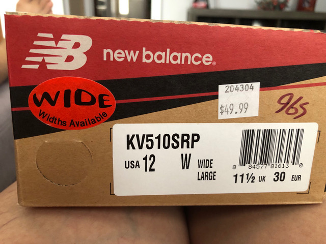BNIB New Balance Kids shoes Size 12Wide in Kids & Youth in City of Toronto - Image 2