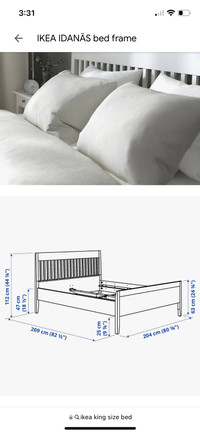 IKEA King size bed frame