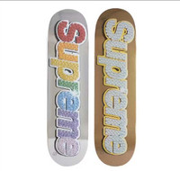 Supreme Bling Box Logo skateboard deck set 