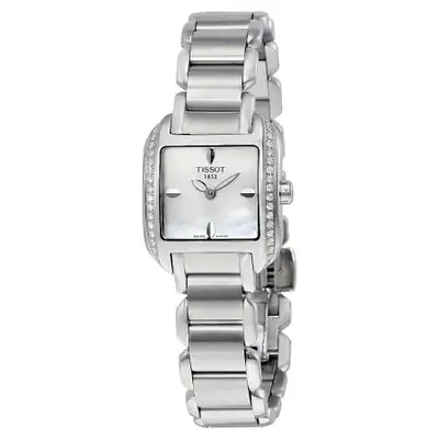 Tissot Watch Ladies T-Wave Mother of Pearl Dial Diamond Watch, View more