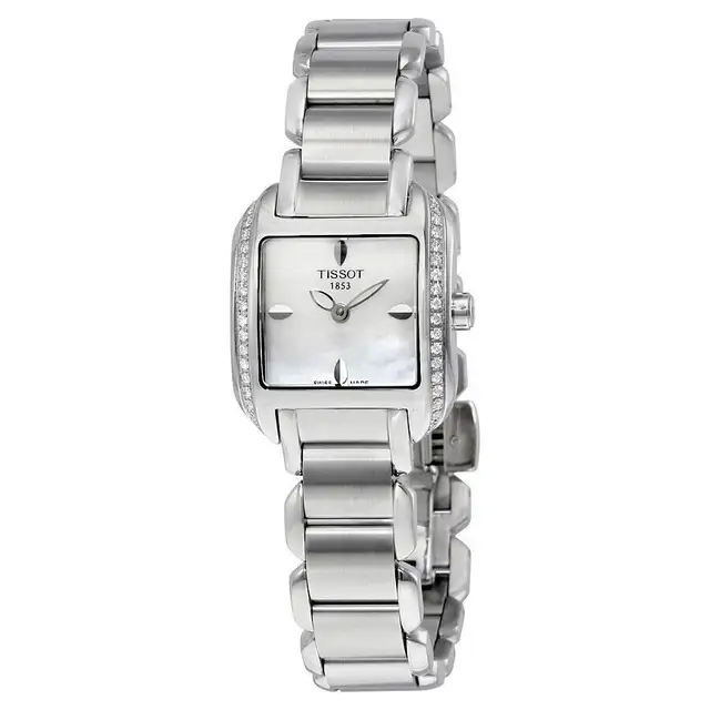 Tissot Watch Ladies T-Wave Mother of Pearl Dial Diamond Watch in Jewellery & Watches in London - Image 2