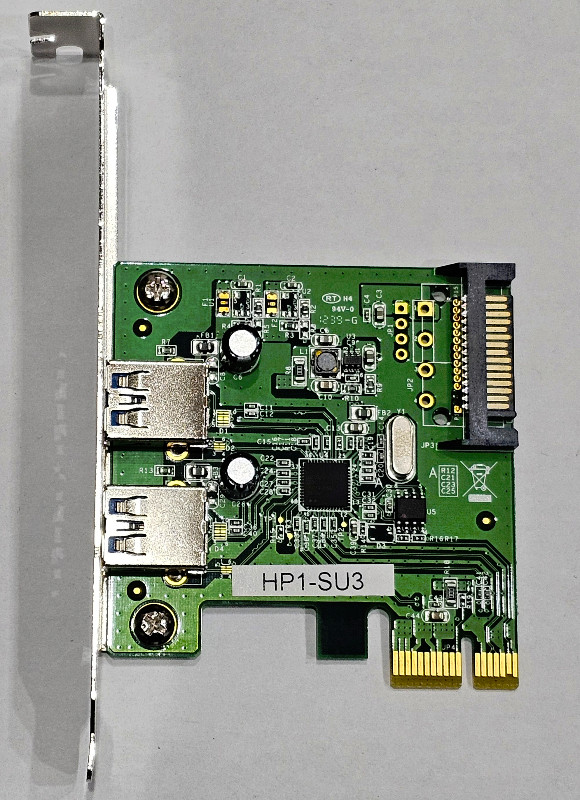 Mediasonic USB 3.0 Super Speed PCIe 2-Port Adapter Card in System Components in City of Toronto - Image 3