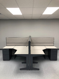 Used Teknion 5'x5'x51"H cubicles for Sale! Any configuration!