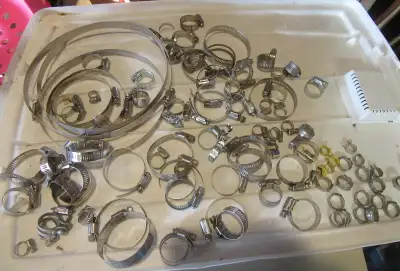 PIPE CLAMPS - LOTS + ASSORTMENT OF SIZES, View more