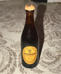 Extra Stout Guinness Miniature Beer Bottle Collectible Full