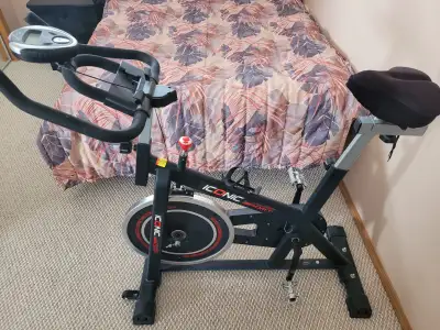 Exercise bike ike new. Only usel couple times . Work great ,speed meter ect