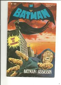 BATMAN No. 101 BATMAN ASSASSIN 1980 EXCELLENT ÉTAT TAXES INCLUSE